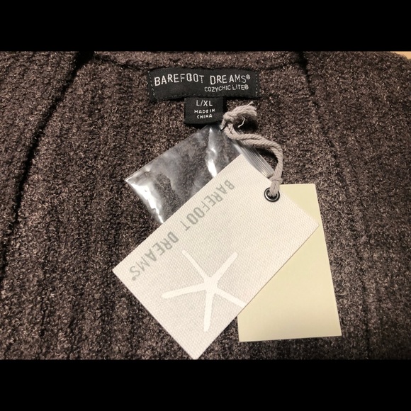 Barefoot Dreams Cozy Chic Lite Ribbed Shrug Cardi - Sz L/Xl - Picture 7 of 7